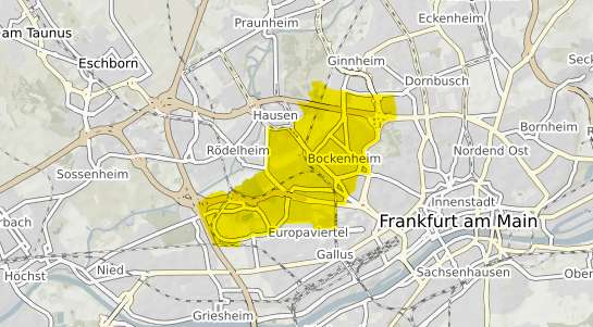 Immobilienpreisekarte Frankfurt am Main Bockenheim
